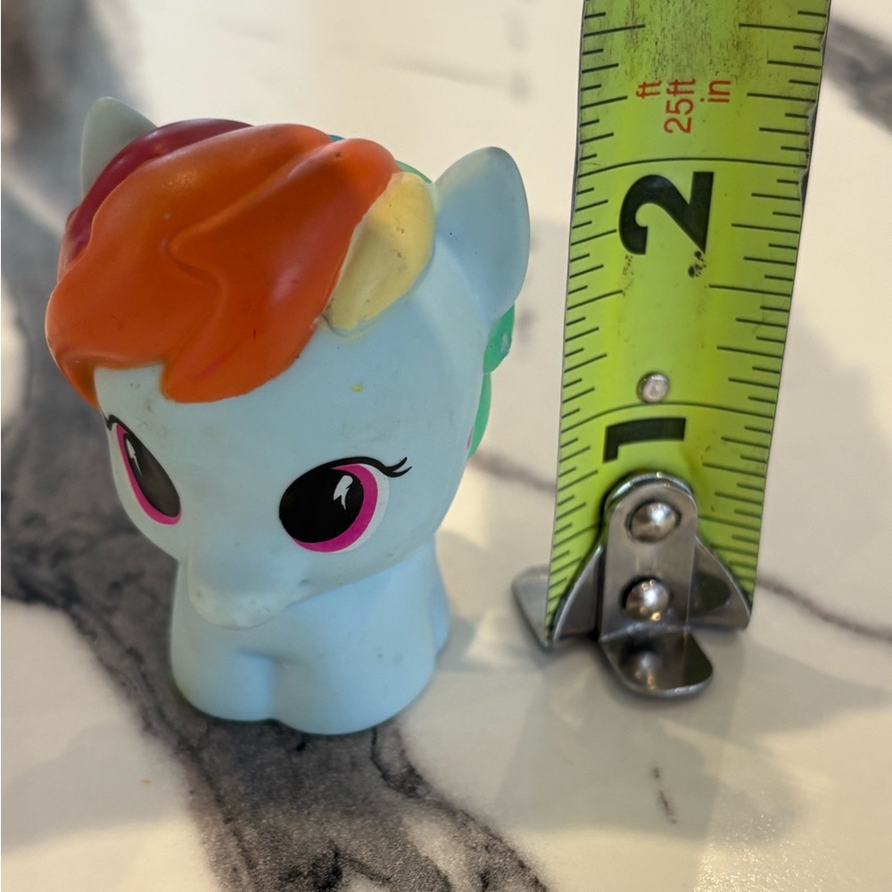 Playskool Lot Of 5 My Little Pony Figures Yellow,Blue, Pink, Orange, White 2.25” - Picture 2 of 11